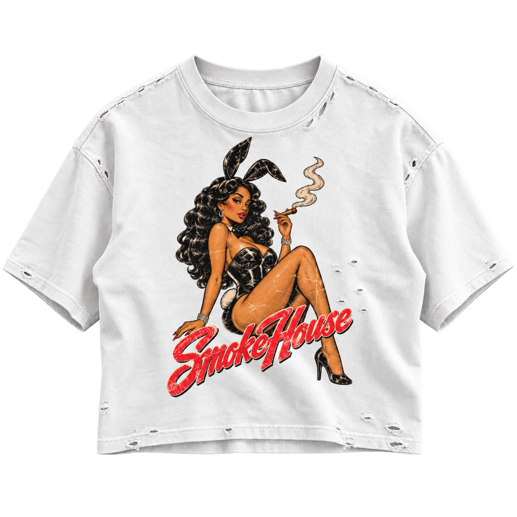 "SMOKE HOUSE BUNNY" TEE
